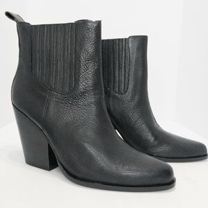 Rebel Wilson Lyla‎ Leather Ankle Boots, NEW, Size 10